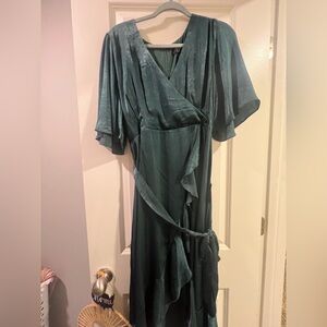 Lulu's Deep Green High Low Dress